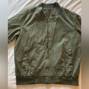 Brandy Melville Khaki Bomber Jacket